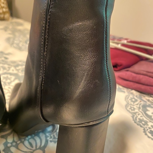 Black Block Heel Booties - Picture 7 of 8